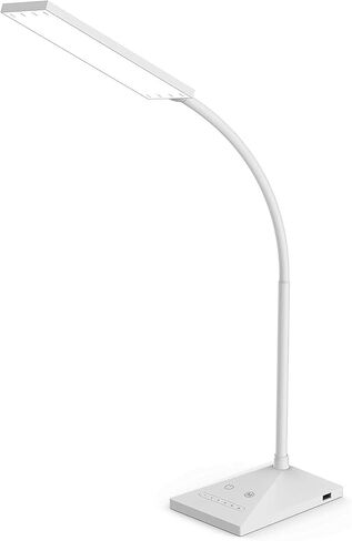 RAOYI LED Desk Lamp, 12W Dimmable Table Lamp Eye-Caring Reading Light with USB Charging Port, Touch Control, 5 Lighting Modes and 6-Level Brightness for Home Office Bedrooms (Black) in Saudi Arabia