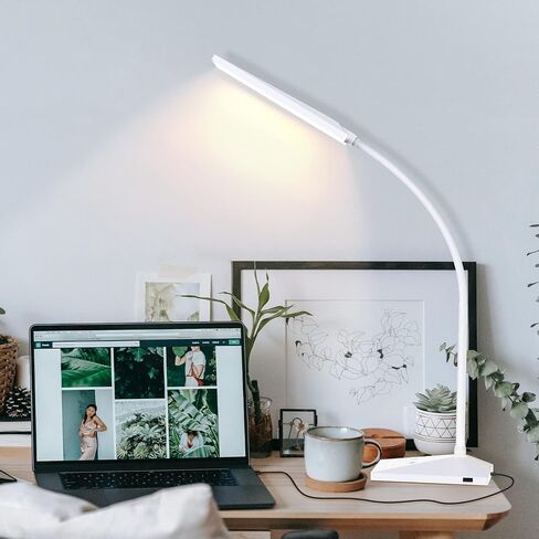 RAOYI LED Desk Lamp, 12W Dimmable Table Lamp Eye-Caring Reading Light with USB Charging Port, Touch Control, 5 Lighting Modes and 6-Level Brightness for Home Office Bedrooms (Black) in Saudi Arabia