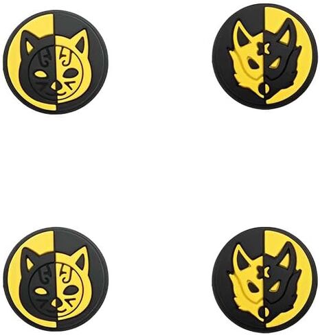 مجموعة قبضة الإبهام اللطيفة | 4 قطع من أغطية عصا التحكم بنمط Kawaii متوافقة مع وحدة تحكم نينتندو سويتش/OLED/Lite | غطاء زر غطاء عصا تناظرية من السيليكون الناعم من أمين لوحدة تحكم NS Joy-con (B) in Kuwait