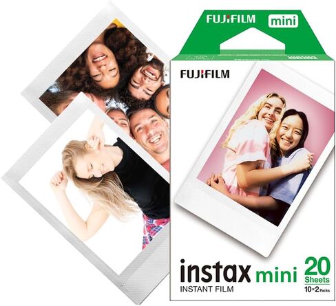 حزمة مزدوجة من فيلم Fujifilm INSTAX Mini Instant Film (أبيض) - الإصدار العالمي in Kuwait
