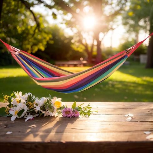 Portable Breathable Hammock Suitable for Children and Adults - an Outdoor Hammock Convenient for Leisure and Travel, with a Length of 2 Meters in Saudi Arabia