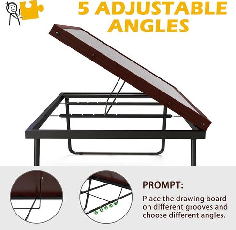 RAGOZONERY Jigsaw Puzzle Table 1500pcs,18-28in Height Adjustable and Five Up Angles Puzzle Tables with Drawers,Jigsaw Puzzle Board with Cover,Puzzle Tables for Adults in Saudi Arabia