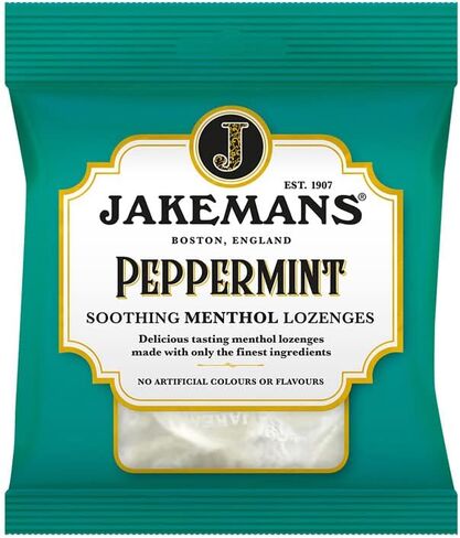 Jakemans أقراص للحلق والصدر، المنثول والسعال والنعناع 100 جرام (عبوة من 6 قطع) in Kuwait