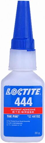 لاصق Loctite Tak Pak 444 Cyanoacrylate - زجاجة سائلة شفافة 20 جم - قوة القص 3200 رطل لكل بوصة مربعة [السعر لكل زجاجة] in Saudi Arabia