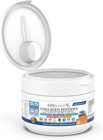 KAPPA NUTRITION Collagen Complex - Type I, II, III, V, X, Grass Fed, Non-GMO, 30 Servings in Kuwait