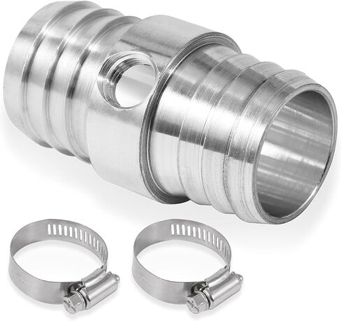 بلاكسنس 1-1/8" إلى 1-1/8" OD. وصلة توصيل خرطوم الرادياتير مناسبة مع أنبوب منفذ جانبي NPT مقاس 1/8 بوصة من النحاس، ومحول علوي مخفض متوافق مع LS Swap Steam/Coolant Crossover Splice in Kuwait