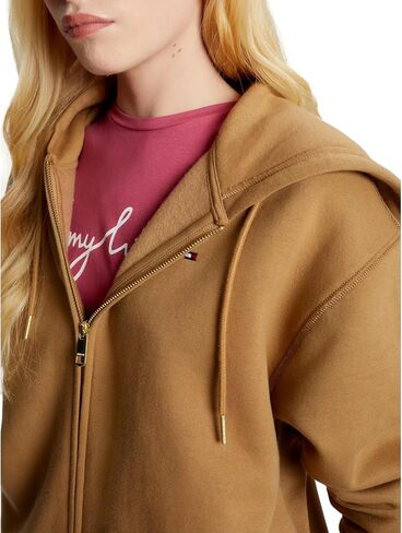 مجموعة سويت شيرت بغطاء للرأس بسحاب من TOMMY HILFIGER للسيدات بتصميم مريح 2024 in Kuwait