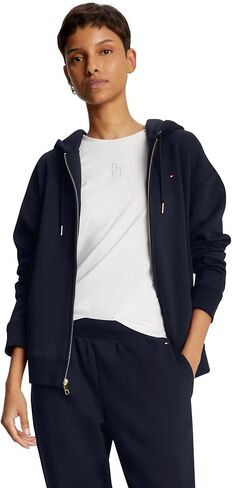 مجموعة سويت شيرت بغطاء للرأس بسحاب من TOMMY HILFIGER للسيدات بتصميم مريح 2024 in Kuwait