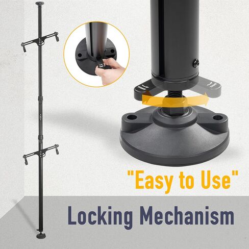 BIKEHAND Floor to Ceiling 2 Bike Storage Stand - Dual Hanger Gravity Hook Parking Rack Pole Stand for Storing Bicycles in Garages or Apartments - Height up to 10'10" in Saudi Arabia