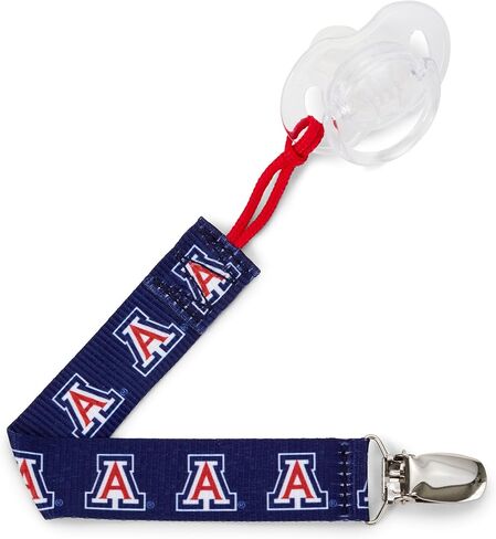 BooginHead Baby Newborn PaciGrip Pacifier Clip, Holder, Toy, Teether, Soothie, Universal Loop, Officially Licensed Collegiate University of Arizona, UofA in Saudi Arabia