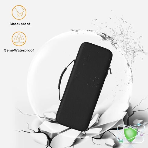 Canboc Hard Carrying Case for Logitech POP Keys Mechanical Wireless Keyboard and POP Wireless Mouse, Mesh Pocket fits Cables, USB Receiver, Spare Keycaps and More Accessories, Black in Saudi Arabia