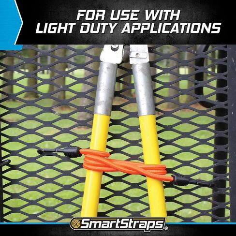 حبل بنجي قابل للتعديل من SmartStraps، ألوان متنوعة، 10 عبوات - تتضمن اثنين مقاس 12 بوصة، واثنتان مقاس 24 بوصة، وواحدة مقاس 36 بوصة، وواحدة مقاس 48 بوصة، وأربعة حبال بنجي صغيرة - مثالية لتأمين الأمتعة وعلب الغاز ومبردات المركبات in Kuwait