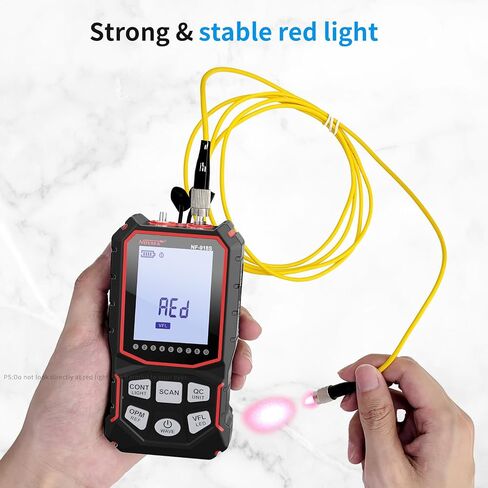 جهاز اختبار كابل الشبكة NOYAFA NF-918S مع 6 عدادات طاقة بصرية بطول موجي، جهاز اختبار كابل إيثرنت لكابل الحبر RJ45 جهاز اختبار الشبكة مع محدد خطأ بصري 10 ميجاوات، أدوات شبكة اختبار PoE in Kuwait