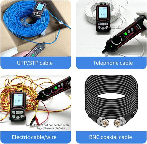 جهاز اختبار كابل الشبكة NOYAFA NF-918S مع 6 عدادات طاقة بصرية بطول موجي، جهاز اختبار كابل إيثرنت لكابل الحبر RJ45 جهاز اختبار الشبكة مع محدد خطأ بصري 10 ميجاوات، أدوات شبكة اختبار PoE in Kuwait