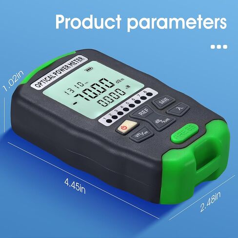 مقياس الطاقة الضوئية 4 في 1 A-D70 -70~+10 ديسيبل في الدقيقة محدد موقع الأخطاء البصري المدمج بقدرة 15 ميجاوات مع اختبار شبكة RJ45 ومقياس طاقة الألياف الضوئية LED وواجهة SC/FC/ST مع محول أنثى LC (OPM&VFL) in Kuwait