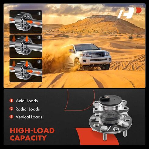 A-Premium 512332 Rear Wheel Bearing and Hub Assembly [FWD & with 4-Wheel ABS] Compatible with Jeep & Chrysler & Dodge - 2007-2017 - Compass Patriot 200 Sebring Avenger Caliber in Saudi Arabia