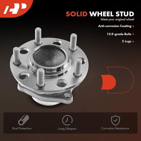 A-Premium 512332 Rear Wheel Bearing and Hub Assembly [FWD & with 4-Wheel ABS] Compatible with Jeep & Chrysler & Dodge - 2007-2017 - Compass Patriot 200 Sebring Avenger Caliber in Saudi Arabia