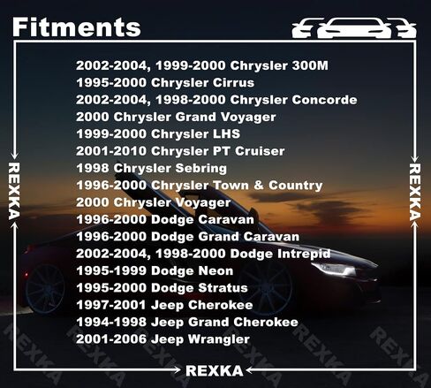 Rexka 50pcs Door Trim Panel Retainer Clip Fastener 6504014 Compatible with Jeep Chrysler Dodge Wrangler Cherokee Grand Cherokee PT Cruiser Town & Country Caravan Grand Caravan Intrepid Trucks in Saudi Arabia