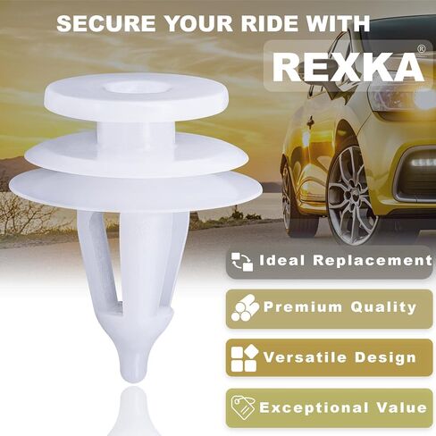 Rexka 50pcs Door Trim Panel Retainer Clip Fastener 6504014 Compatible with Jeep Chrysler Dodge Wrangler Cherokee Grand Cherokee PT Cruiser Town & Country Caravan Grand Caravan Intrepid Trucks in Saudi Arabia