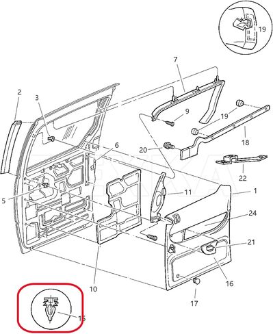 Rexka 50pcs Door Trim Panel Retainer Clip Fastener 6504014 Compatible with Jeep Chrysler Dodge Wrangler Cherokee Grand Cherokee PT Cruiser Town & Country Caravan Grand Caravan Intrepid Trucks in Saudi Arabia