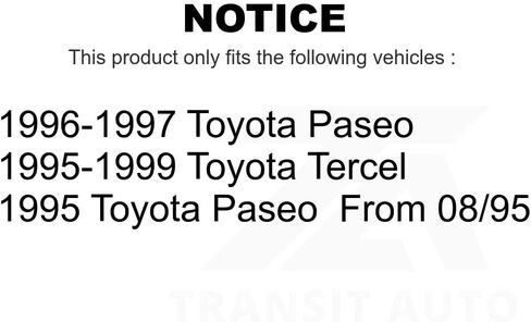 زوج دعامة تعليق خلفي للصدمات لسيارة Toyota Tercel Paseo K73-100195 in Saudi Arabia
