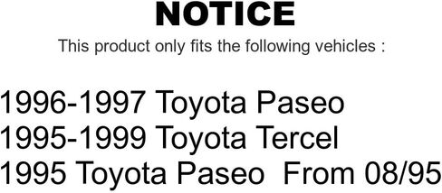زوج دعامة تعليق خلفي للصدمات لسيارة Toyota Tercel Paseo K73-100195 in Saudi Arabia