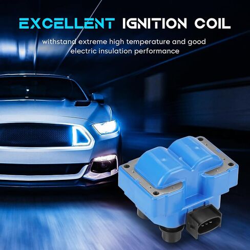مجموعة من 2 ملف إشعال متوافق مع Ford Mustang Ranger Escort Contour Expedition F-250 Explorer، Mazda 626 B2300 B2500، Mercury Tracer Mystique Tracer Replace FD487 DG530 DG523 in Kuwait
