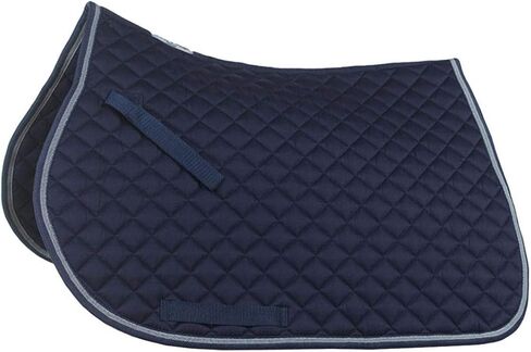 HORZE Chooze Soft Quilted Padded Lightweight All Purpose Saddle Pad for Horses - Black - Horse in Saudi Arabia