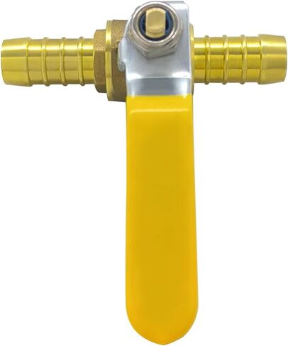 Hoashing 2 قطعة 1/2 بوصة Pex Ball Valve نحاس كامل المنفذ صمام إغلاق ربع دورة ساخن (أحمر) بارد (أزرق) من صمامات إيقاف الماء Pex Fittings in Kuwait