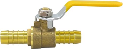 Hoashing 2 قطعة 1/2 بوصة Pex Ball Valve نحاس كامل المنفذ صمام إغلاق ربع دورة ساخن (أحمر) بارد (أزرق) من صمامات إيقاف الماء Pex Fittings in Kuwait