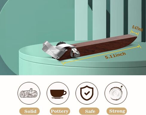 GEOCCI الفخار مقبض صنع أداة الفخار نحت أدوات النحت مكشطة الفخار الطين الطارد أداة مقبض شكل أداة لصنع كوب الشاي القدح مقبض الكأس (نمط A1) in Kuwait