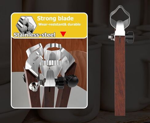 GEOCCI الفخار مقبض صنع أداة الفخار نحت أدوات النحت مكشطة الفخار الطين الطارد أداة مقبض شكل أداة لصنع كوب الشاي القدح مقبض الكأس (نمط A1) in Kuwait