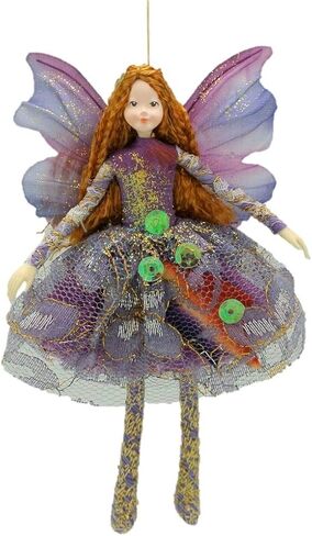 دمية الجنية المصنوعة يدويًا من التوباز الخزامى من تصميم تاسي - مع أجنحة in Kuwait