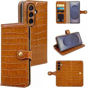 for Samsung Galaxy Z Fold 8 Ultra Wallet Case Croc Texture Leather in Saudi Arabia