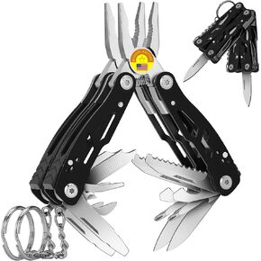 2PCS Bovgero Mini Multitool Pliers 15 in 1, Handmade Multi Tool Plier, Premium Keychain Multitool, Small Multi-tool, Birthday Fathers Day Gift for Men Him Husband Boyfriend Father Handyman in Kuwait