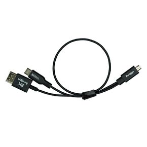 Portkeys 8K HDMI Cable 48Gbps HDMI 2.1 Cord 2.5mm OD Ultra Thin Video Control Cable Compatible with LH7C for A7SIII/FX30/A9M3/A7S4/A7M5/A7R5, S1H/S5M2/GH5II/GH6/GH7, R1/R5II/R6III, etc (TA10Y, 1m) in Saudi Arabia