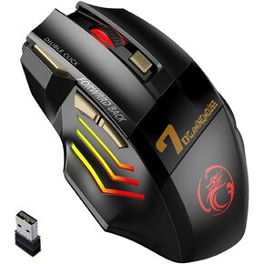 Generic for Gamer Mouse for Computer 2.4G Rechargeable Gaming Mouse USB Mouse Silent Ergonomic Mice, 6924023132125 in Kuwait