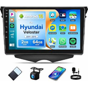 [4Core+64G] Android 15 Car Stereo Radio for Hyundai Veloster 2011-2015 in Kuwait