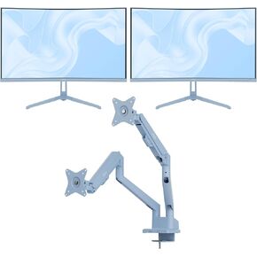 Pixio Two PXC248WAVE Blue 24 inch 200Hz Refresh Rate FHD 1080p Resolution 1500R Curve Fast VA Panel 1ms GTG Response Time HDR Curved Gaming Monitor and PS1D Wave Blue Dual Monitor Arm - Fits up to 32 in Kuwait