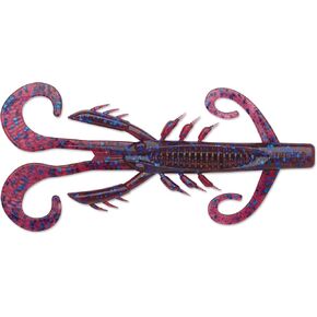 CrushCity Hedgehog Soft Plastic Creature Bait, Compact Multi-Action Design for Finesse Rigs, Jigs & Pressured Bass, 4", Plum in Kuwait