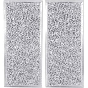 2pcs Microwave Grease Filter Replacement for GE W10208631A WB06X10596, 34x14.9cm/13.39x5.87in Aluminum Mesh Vent Filter Compatible with GE Samsung Microwaves for Kitchen Oven Air Entering Ventilation in Saudi Arabia