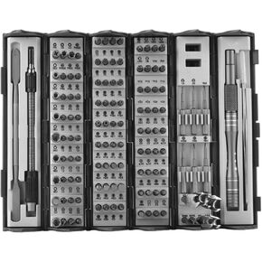 Baoblaze Screwdriver Repair Kit Set Tools Bits Handle Extension Organizer S2 Alloy Steel Precision Electronics Suitable for laptop maintenance game console DIY in Kuwait