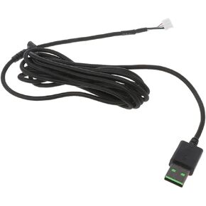 Durable Nylon Braided Line USB Mouse Cable Replacement Wire Compatible with Ra-zer DeathAdder Elite Wired Gaming Mouse in Saudi Arabia