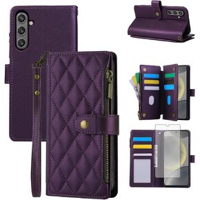 Wallet Case for Samsung Galaxy S24 Plus/S25 Plus,Card Holder,Green in Kuwait