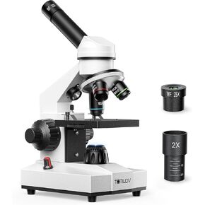 TOMLOV Compound Microscope with Coarse & Fine Focus for Students, 40X-2000X in Saudi Arabia