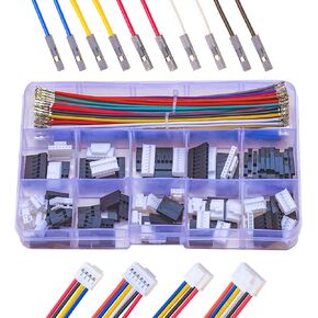 Compatible with Dupont 2.54mm Wire Cable Connectors to PH2.0 Assortment Kit, 2P 3P 4P 5P 6P 7P 8P 9P 10P Housing with 160mm 22AWG Pre-Crimped Cable (TC-DP-PH) in Saudi Arabia