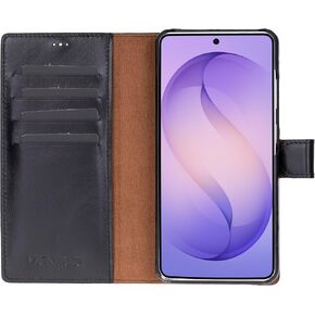 Venito Florence Leather Wallet Phone Case Compatible with Samsung Galaxy S24 Ultra (6.8 inches) Case - Extra Secure with RFID Blocking - Detachable Phone Wallet (Antique Brown) in Saudi Arabia