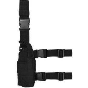Tactical Holster/Leg Holster/Drop Leg Bag, Adjustable Right Leg Handgun Holster, Airsoft Gun Holder, Pistol Pack/Pouch/Case Bag for Hunting, Gun Training (Black) in Kuwait