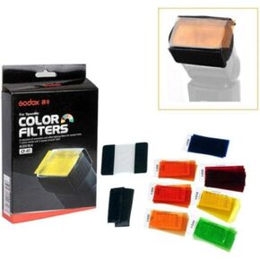Godox Flash CF07 Color Gel Kit for Flash Lighting, 7 Colors with 5 Pieces Per Color, Creative Lighting Effects, Color Correction, Mood Control for Photography and Video in Kuwait