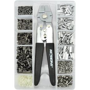 Hi-Seas Tackle Rigging Kits – Complete Fishing Rigging Set with Crimping Tools, Crimp Sleeves, & Storage Box for Saltwater & Freshwater Fishing, Leader Rigging, & Lure Making Supplies in Saudi Arabia